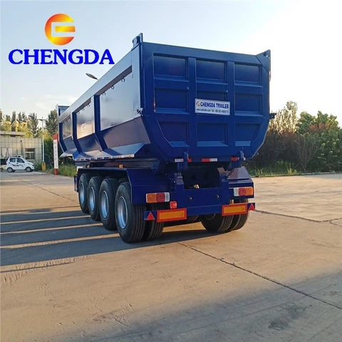 4 Axles Dump Semi Trailers